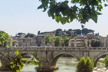 The Bridge on Angels in Rome, Italy