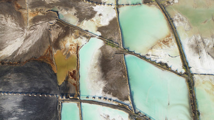 Aerial landscape from the drone - obrazy, fototapety, plakaty