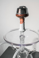 New Glass Hookah with beautiful backlight in the cafe