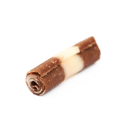 Chocolate shaving chip isolated