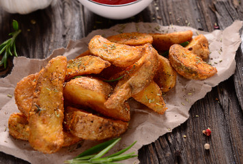 Potato wedges with herbs