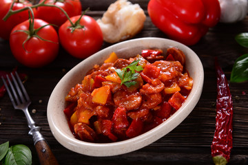 Traditional Hungarian dish - letcho