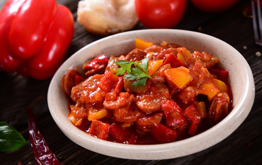 Traditional Hungarian dish - letcho