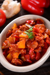 Traditional Hungarian dish - letcho