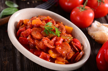 Traditional Hungarian dish - letcho