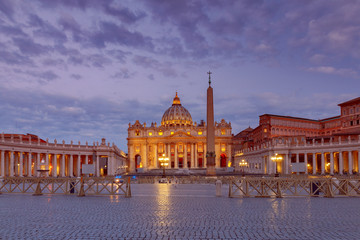 Fototapeta na wymiar Rome. Saint Peter's Cathedral.