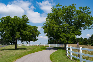 Trail through farmland