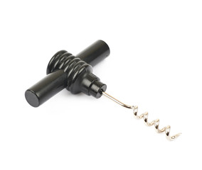 Corkscrew opener isolated