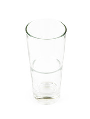 Tall drinking glass isolated
