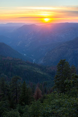 Obraz premium Sunset Yosemite Valley Yosemite National Park El Capitan Half Dome California