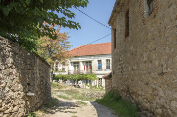 Fototapeta na wymiar Traditional house in Bukovo village, Bitola Municipality, Macedonia