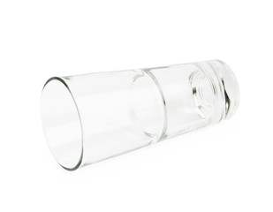 Tall drinking glass isolated