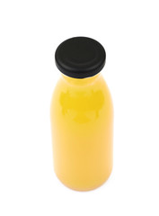 Bottle of orange juice isolated