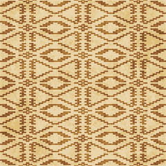 Retro brown cork texture grunge seamless background cross line check polygon geometry