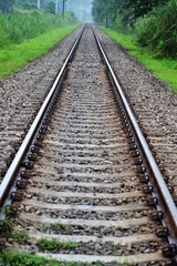 Fototapeta premium Rieles de tren