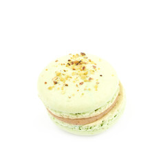 Sweet macaroon confection isolated