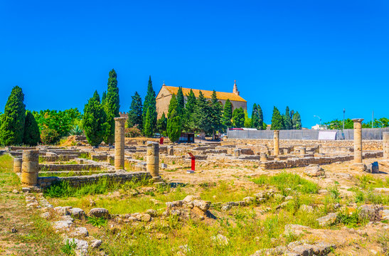 Roman ruins of Pollentia at Alcudia, Mallorca, Spain