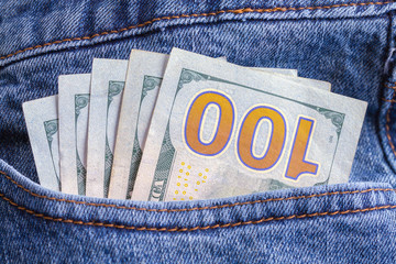 Blue Jeans with Money