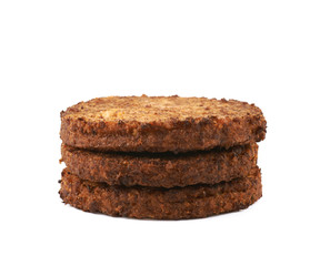 Vegan carrot schnitzel isolated