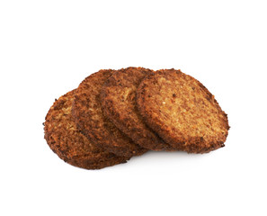 Vegan carrot schnitzel isolated