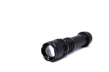 High beam flash light isolated on white background.