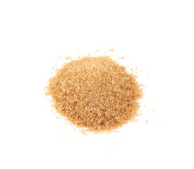Pile of brown sugar isolated
