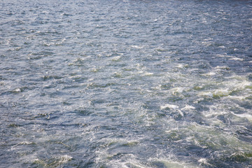 Surface of water in the ocean close up.