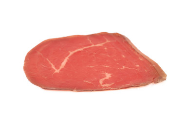 Sliced ham isolated
