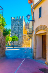 Porta del moll leading to the old town of Alcudia, Mallorca, Spain