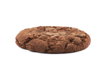 Chocolate chip cookie isolated