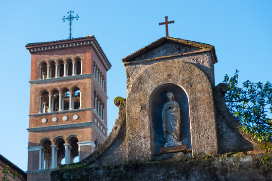Church of Sant'Anselmo all'Aventino on the Aventine (Annexed to Benedictine College), Aventine Hill, Rome, Lazio