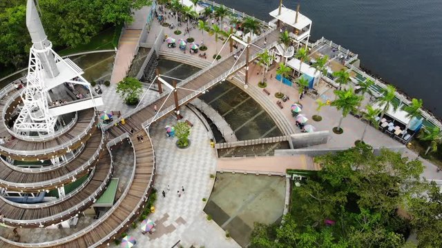 hong kong public park view in  tai po area