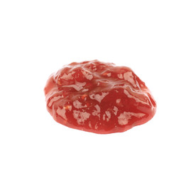 Splash of jam isolated