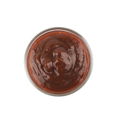 Splash of barbecue sauce isolated