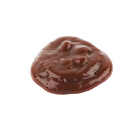 Splash of barbecue sauce isolated