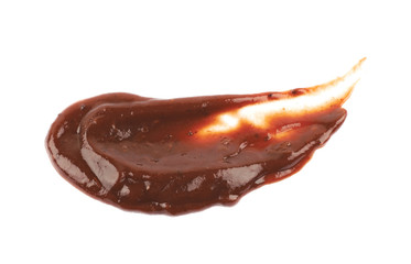 Splash of barbecue sauce isolated