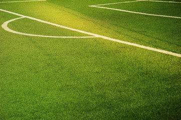 green football or soccer sport field for tournament match and competition background