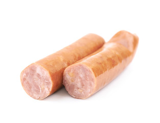 Hot dog sausage composition isolated