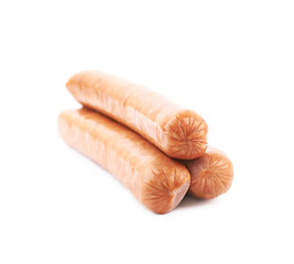 Hot dog sausage composition isolated