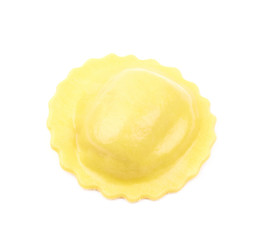 Cheese ravioli composition isolated