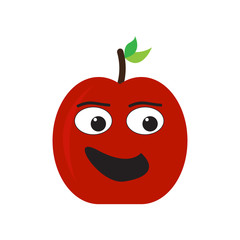 Obraz premium Isolated happy apple emote