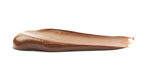 Spread chocolate cream butter isolated