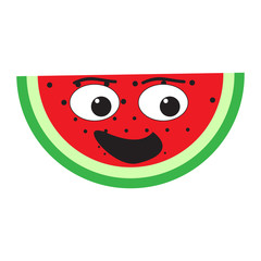 Obraz premium Isolated happy watermelon emote