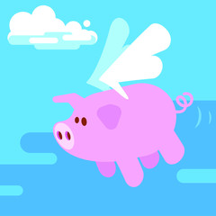 Pig flying