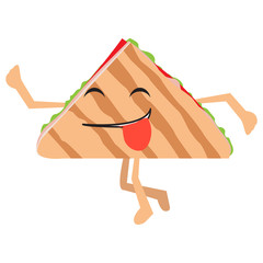 Fototapeta premium Isolated happy taco emote