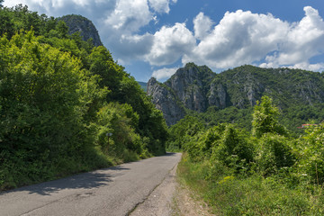 Fototapeta premium Amazing Landscape of Jerma River Gorge in Vlaska Mountain, Dimitrovgrad region, Serbia