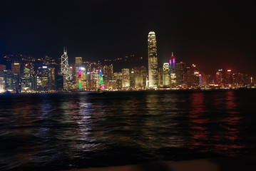 Fototapeta na wymiar hong kong night view