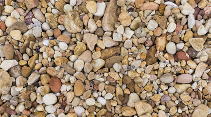 gravel on beach for background