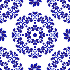 floral decorative tile pattern