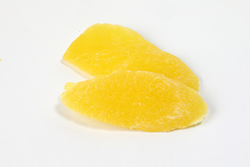 Dry preserved pineapple ripe fruit slice colorful sweet